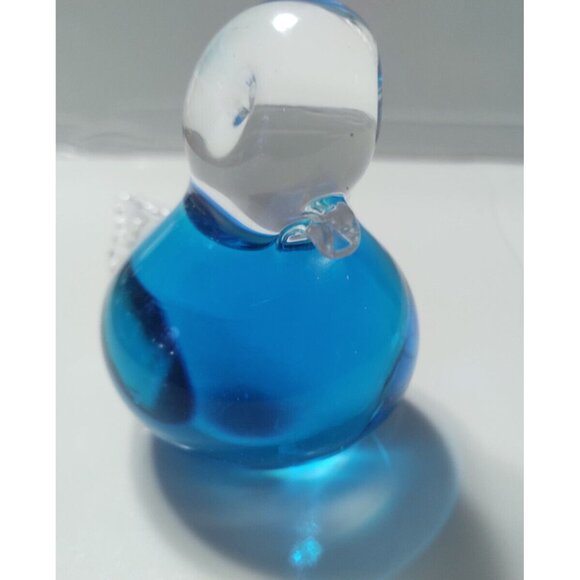 Vintage Swedish Bluebird of Happiness Handblown Art Glass Eneryda Sweden 4 1/2" - Picture 12 of 12